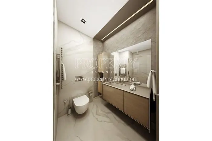 Small bathroom in Daire Kartal