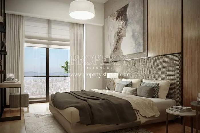 One of the master bedrooms in Daire Kartal