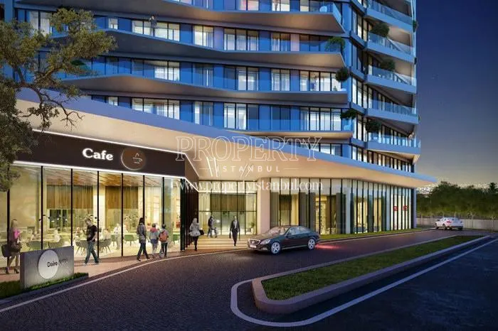 The cafe under the Daire Kartal tower