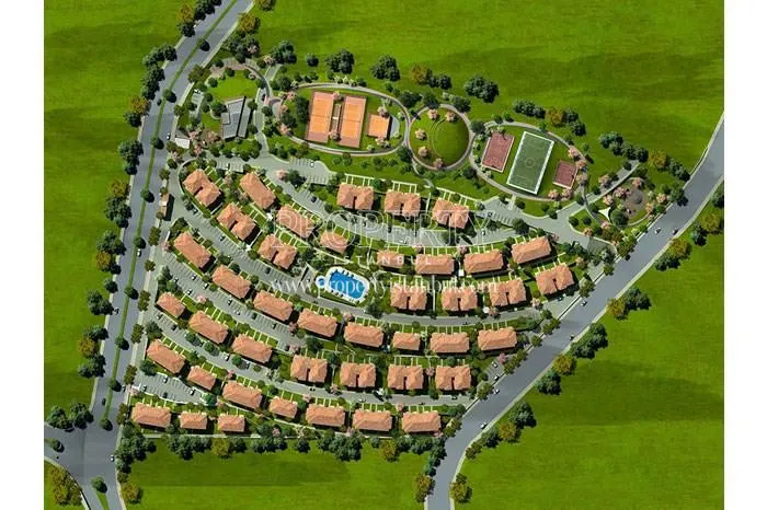 The panoramic view of the Dekar Asmali Bahceler compound