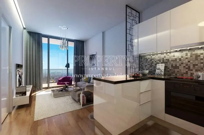 The open kitchen in one of the Dekon Senkron apartments
