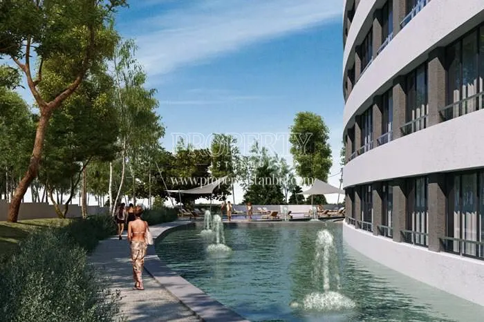 The landscaped areas in Deluxia Dragos