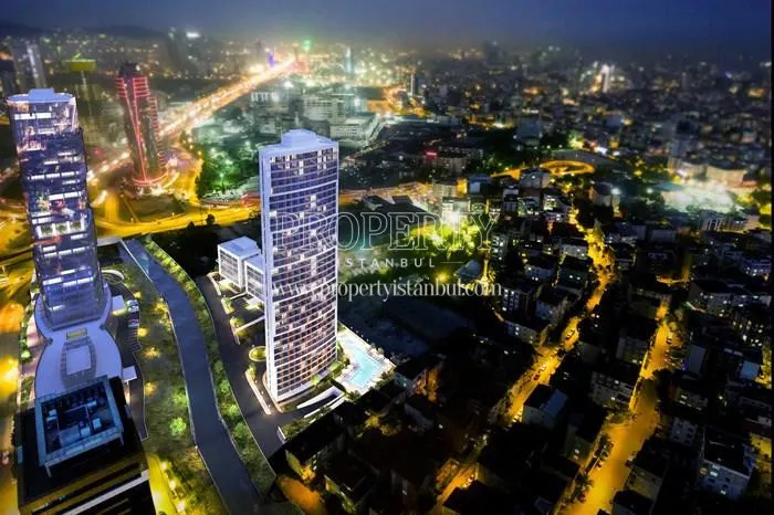 Deluxia Park Residence project at night