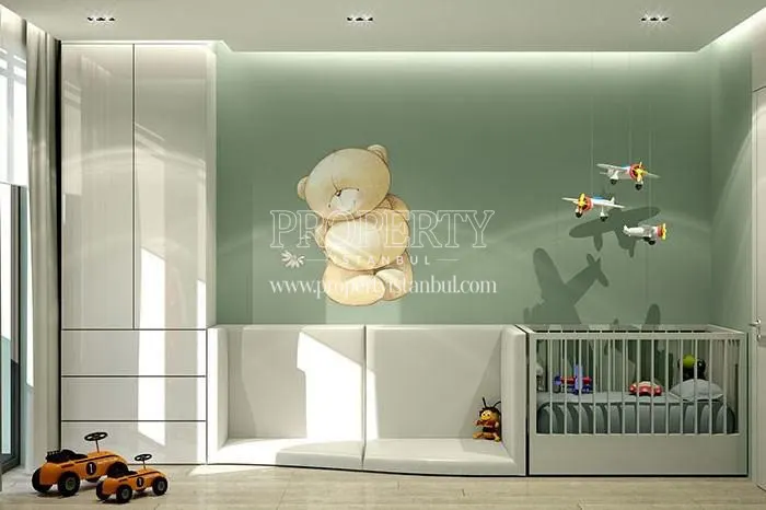 The baby bedroom with a small cradle in Demir La Vida