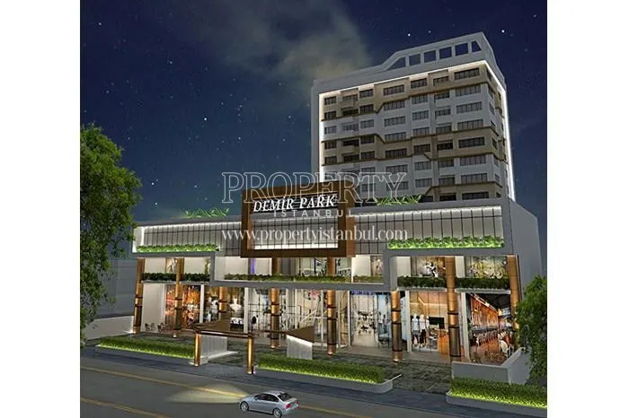 Demir Park Esenyurt project at night