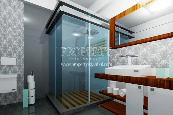 One of the bathrooms in Dencity Tuzla