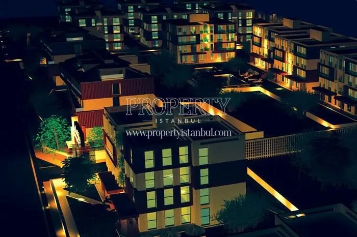 Dencity Tuzla compound view at night