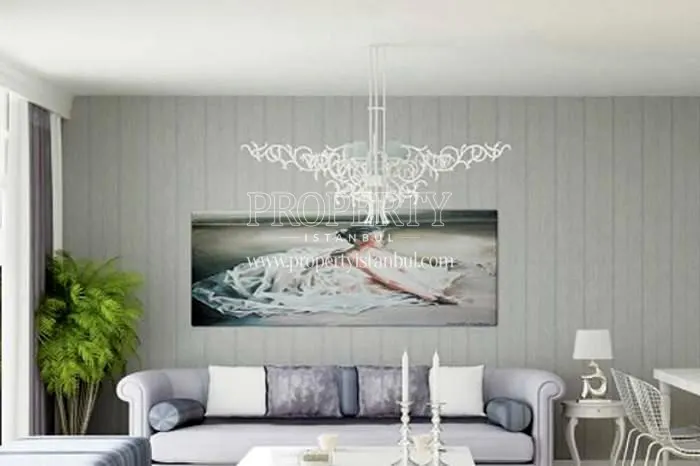 White living room in Dersaadet Konaklari