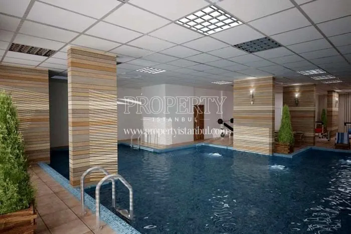 The indoor swimming pool of Dersaadet Konaklari