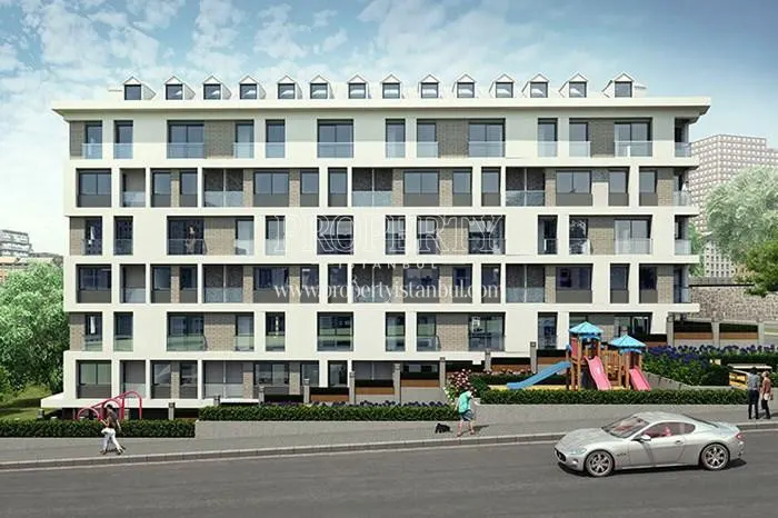 Double Flats compound view from the street