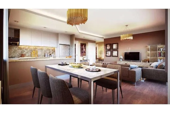 One of the open kitchens in Dream Residence