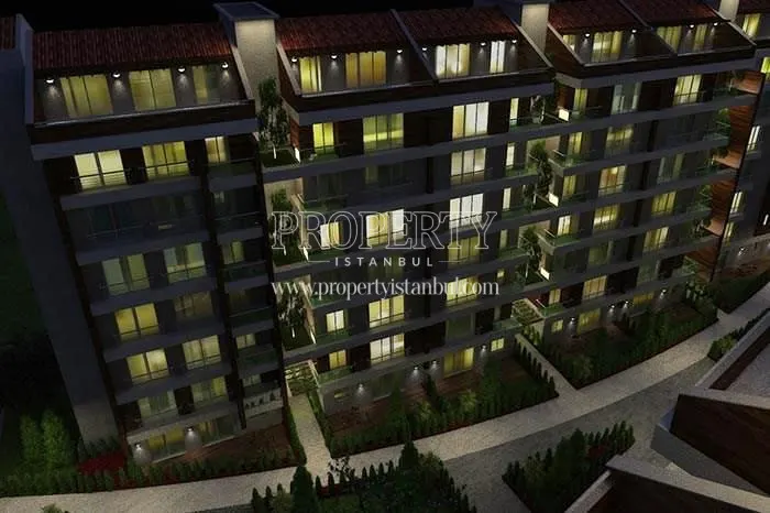 Dreamlife Konutlari Cekmekoy homes at night