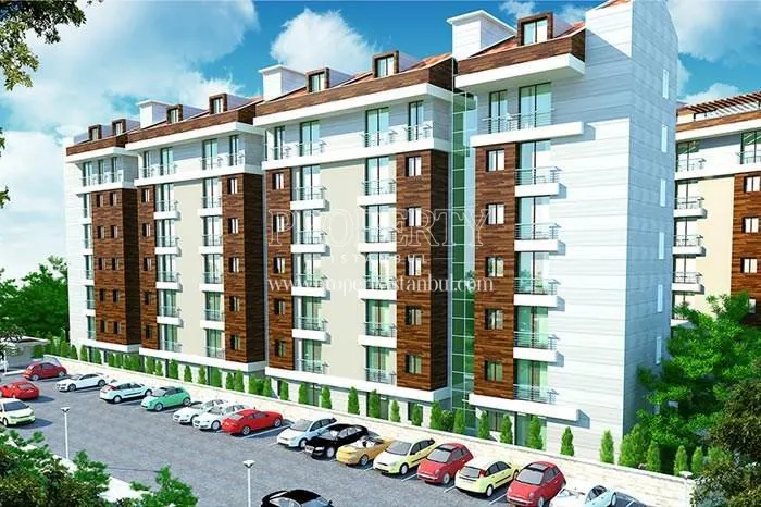 Parking lot in front of the Dreamlife Konutlari Cekmekoy blocks