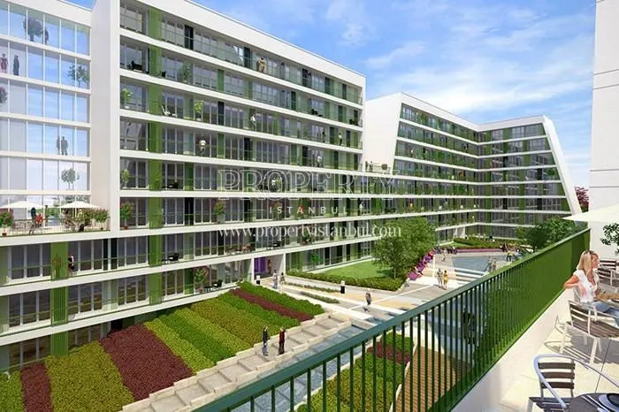 The landscape area in Dumankaya Flex Kurtkoy