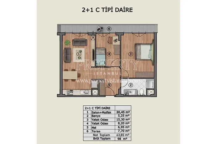 Dumankaya Flex Kurtkoy unit plan