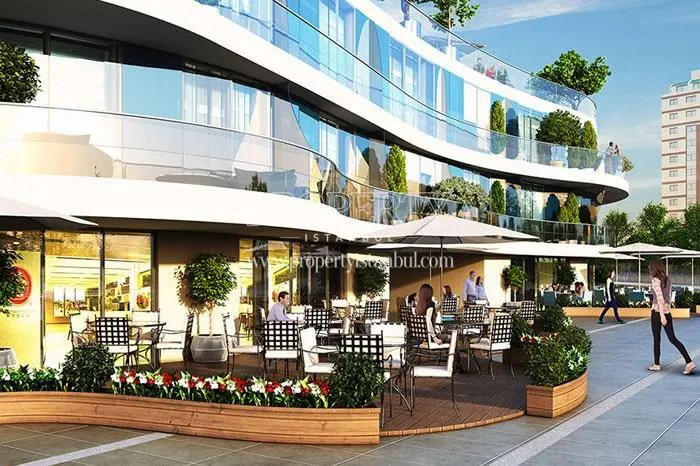 The cafe in the Dumankaya Horizon shopping center