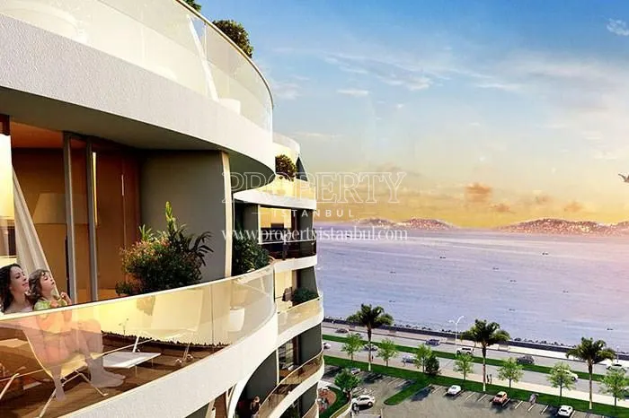 The sea view from Dumankaya Horizon apartment balconies