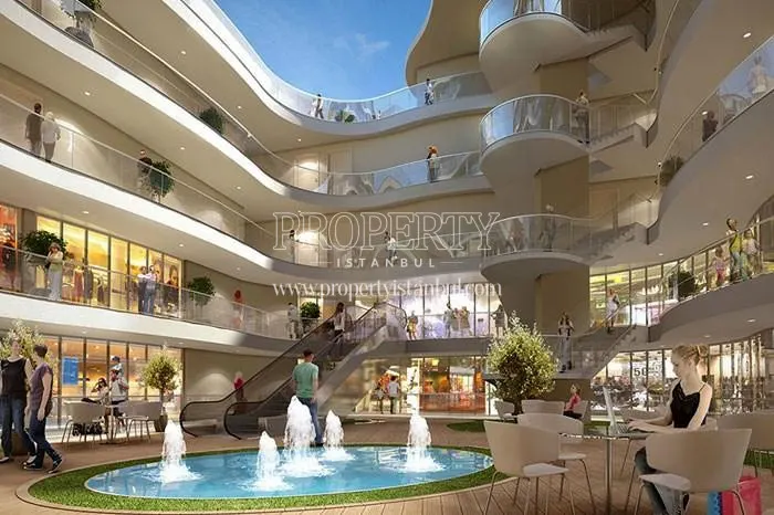 The shopping center in the Dumankaya Horizon project