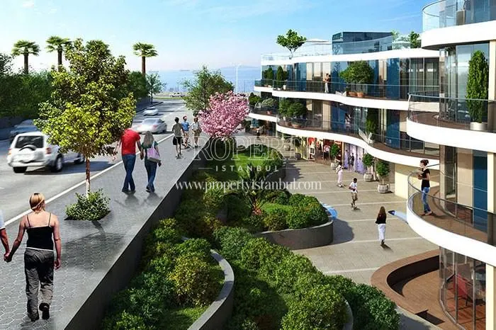 The street in front of the Dumankaya Horizon shopping center