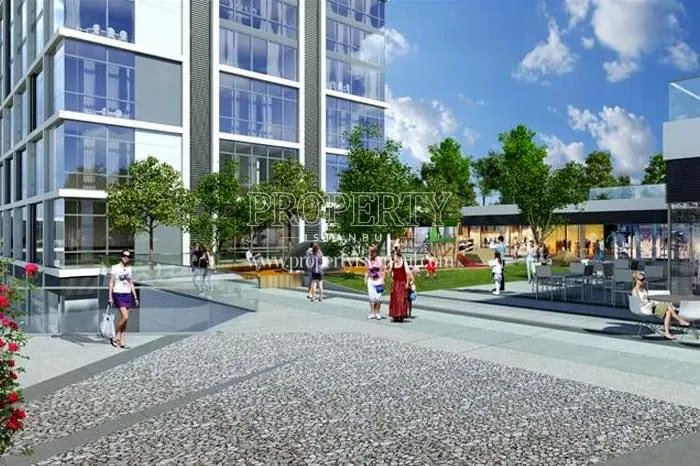 The square between the Dumankaya Miks blocks