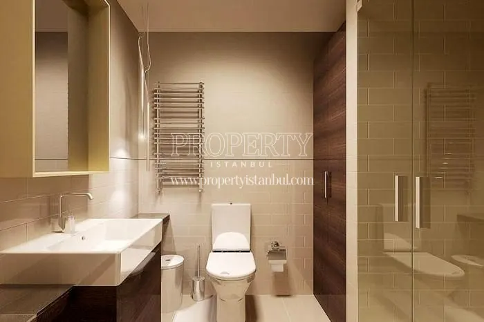 One of the bathrooms in Dumankaya Modern Collection
