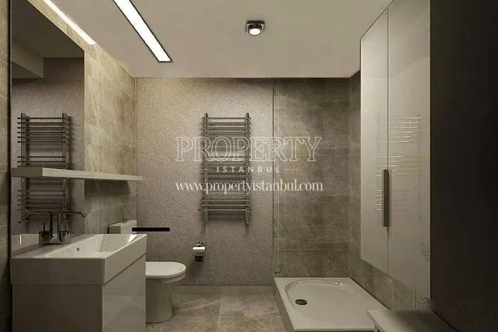 One of the bathrooms in Dumankaya Modern Collection