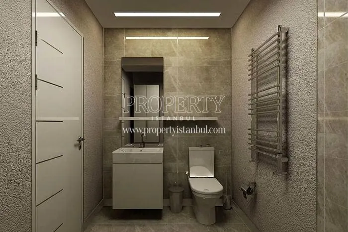 One of the bathrooms in Dumankaya Modern Collection
