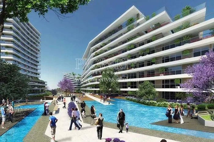 The residents are enjoying the landscape of Dumankaya Modern Collection