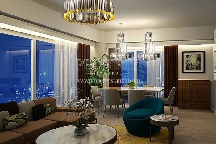 A living room in Dumankaya Modern Vadi
