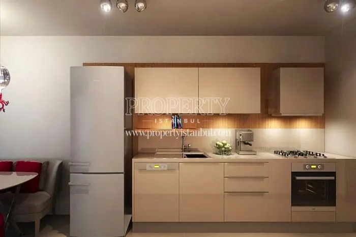 A kitchen in Dumankaya Modern Vadi
