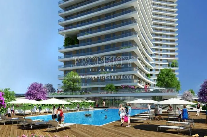 The outdoor swimming pool in Dumankaya Modern Vadi