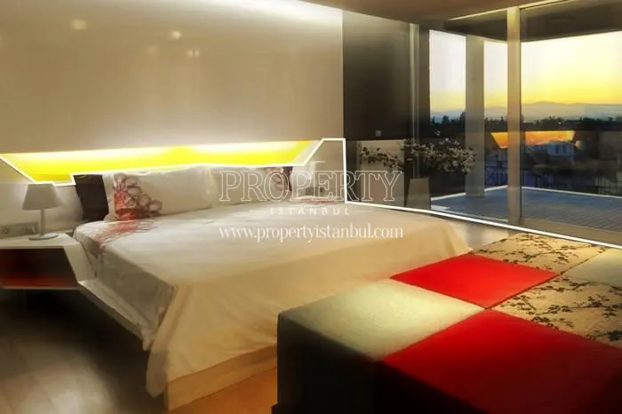 A bedroom in Dumankaya Villa Gizli Bahce