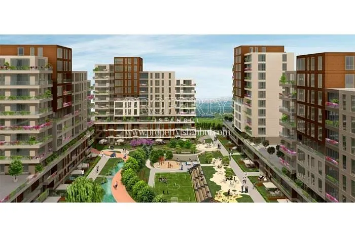 The inside of the Evvel Istanbul compound