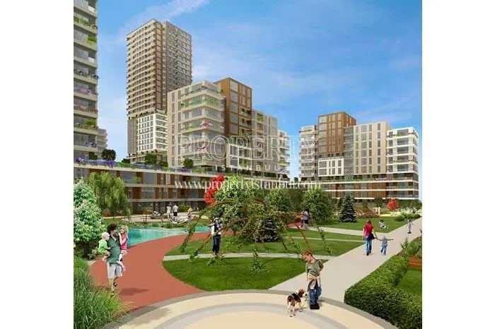 The landscape of the Evvel Istanbul compound