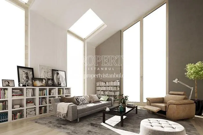 Spacious living room in Elexia Levent