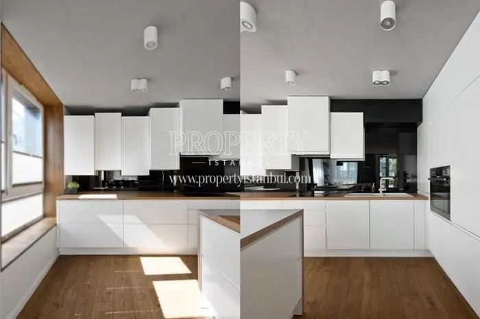 One of the kitchens in Elexia Levent