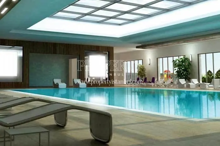 The indoor swimming pool of Elite City
