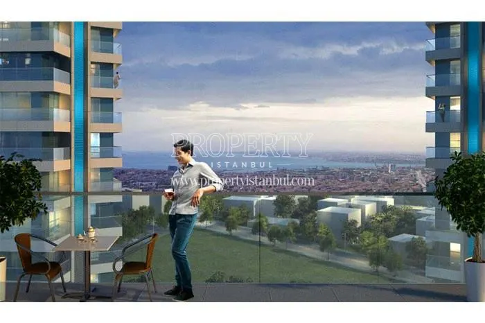 The man viewing the sea on the balcony in Elite Concept