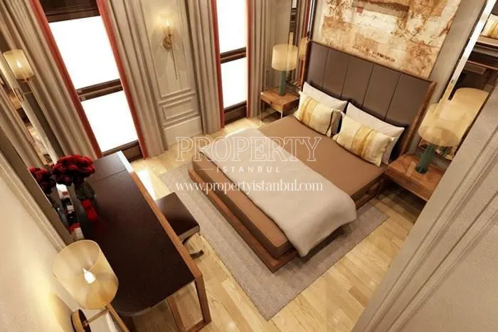 The bedroom in Elysium Apartments Ortakoy