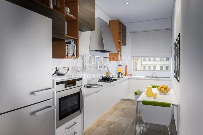One of the kitchens in Elysium Apartments Lale