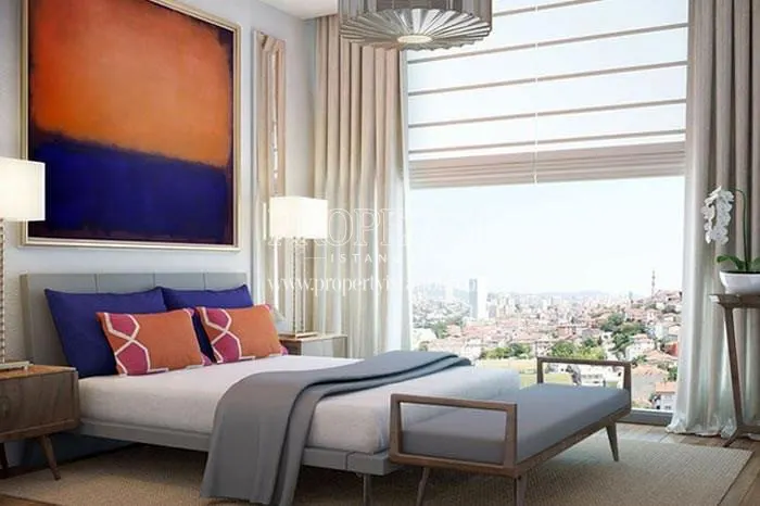 One of the master bedrooms in Elysium Art Sisli