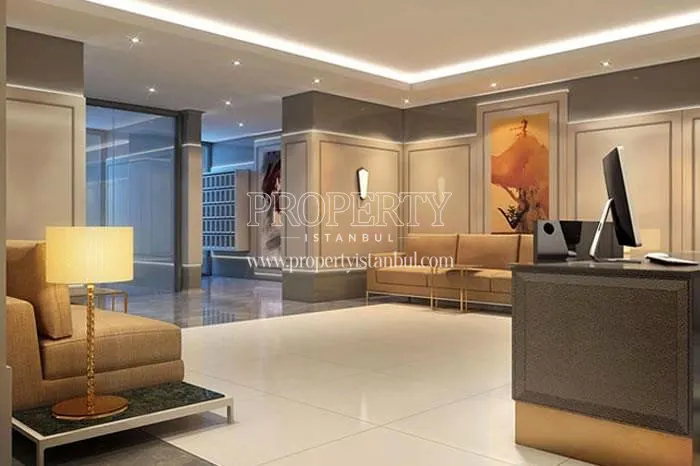 The lobby of the Elysium Art Sisli building