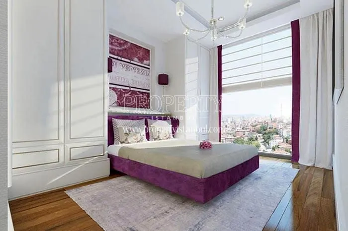 One of the master bedrooms in Elysium Art Sisli