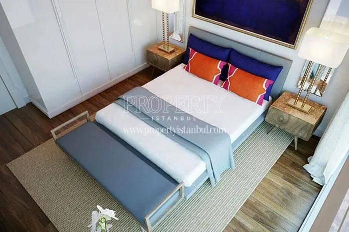 One of the master bedrooms in Elysium Art Sisli