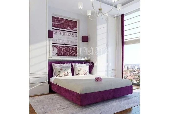 One of the master bedrooms in Elysium Art Sisli