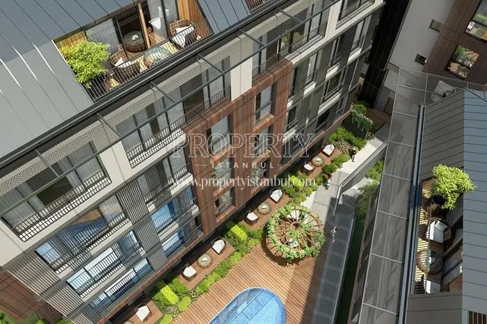 The panoramic view of the social areas in Elysium Serenity Kandilli