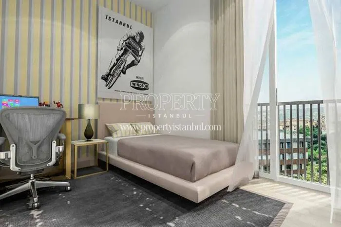 The small bedroom with a sea view in Elysium Serenity Kandilli
