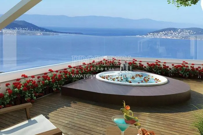 Sea view from the terrace of Enn Adalar Maltepe