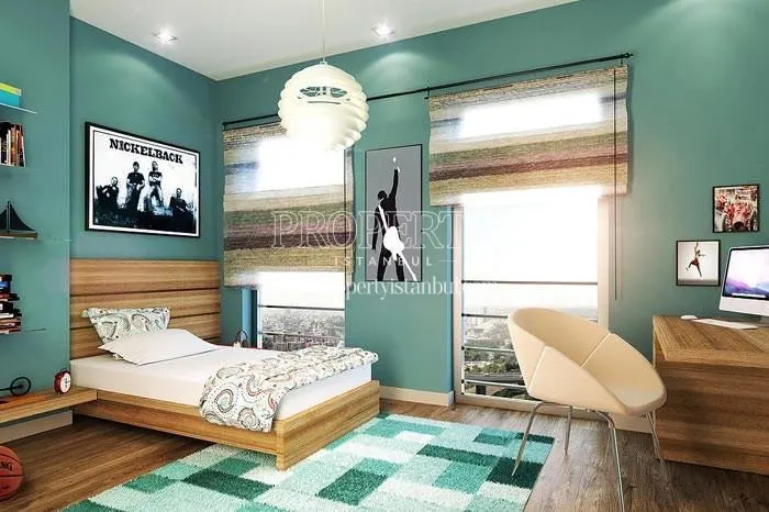 One of the master bedrooms in Entepe Kagithane