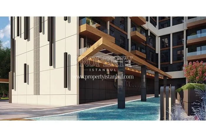 The landscape of Erguvan Premium Residence